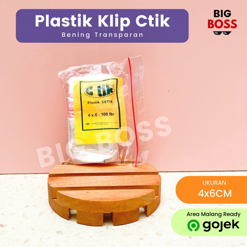 Kantong Plastik Klip Ziplock Bening CTIK
