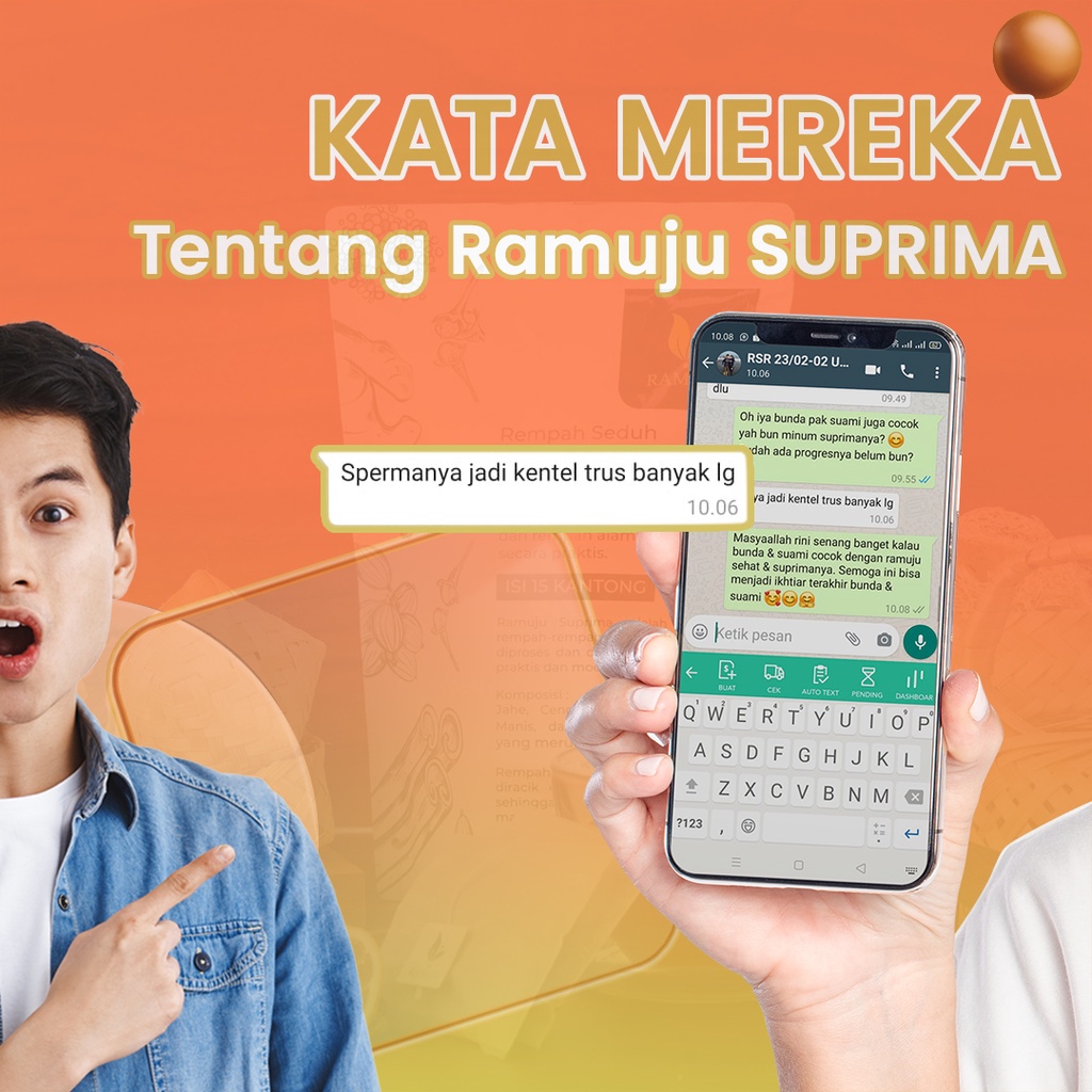 Ramuju Subur Pria - SUPRIMA Rempah Seduh Kesuburan Pria ( Paket 15 hari ) | Herbal Kesuburan Pria | Obat Promil Suami