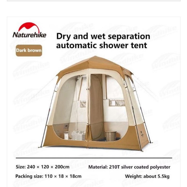 TENDA TOILET DOUBLE NATUREHIKE NH22ZP006 []
