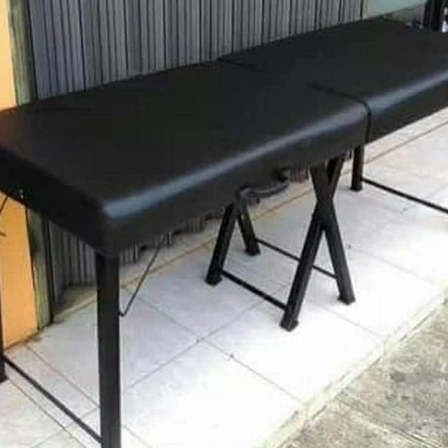 Bed Koper Lokal Model lipat rata/bolong / bed facial/ massage / Spa DISKON