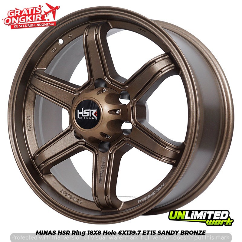 velg mobil Pajero Sport Strada Triton Nissan Terrano ring 18 hsr minas