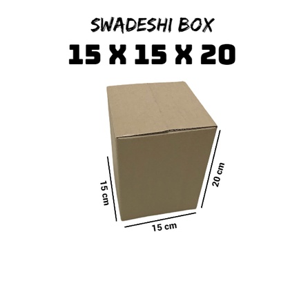 

kardus/karton/box uk. 15x15x20 cm untuk packing singlewall polos