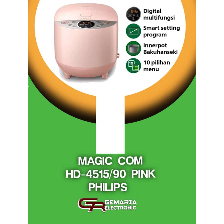 MAGIC COM PHILIPS HD-4515/90 PINK