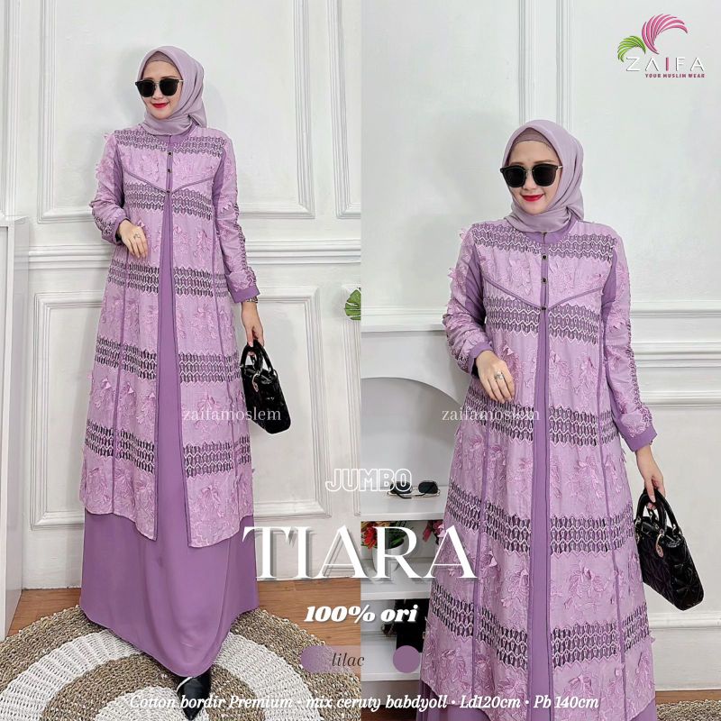 Gamis Motif Jumbo XXL LD 120 Termurah Terbaru Terlaris Kekinian Lebaran Pakaian Wanita Katun bordir 