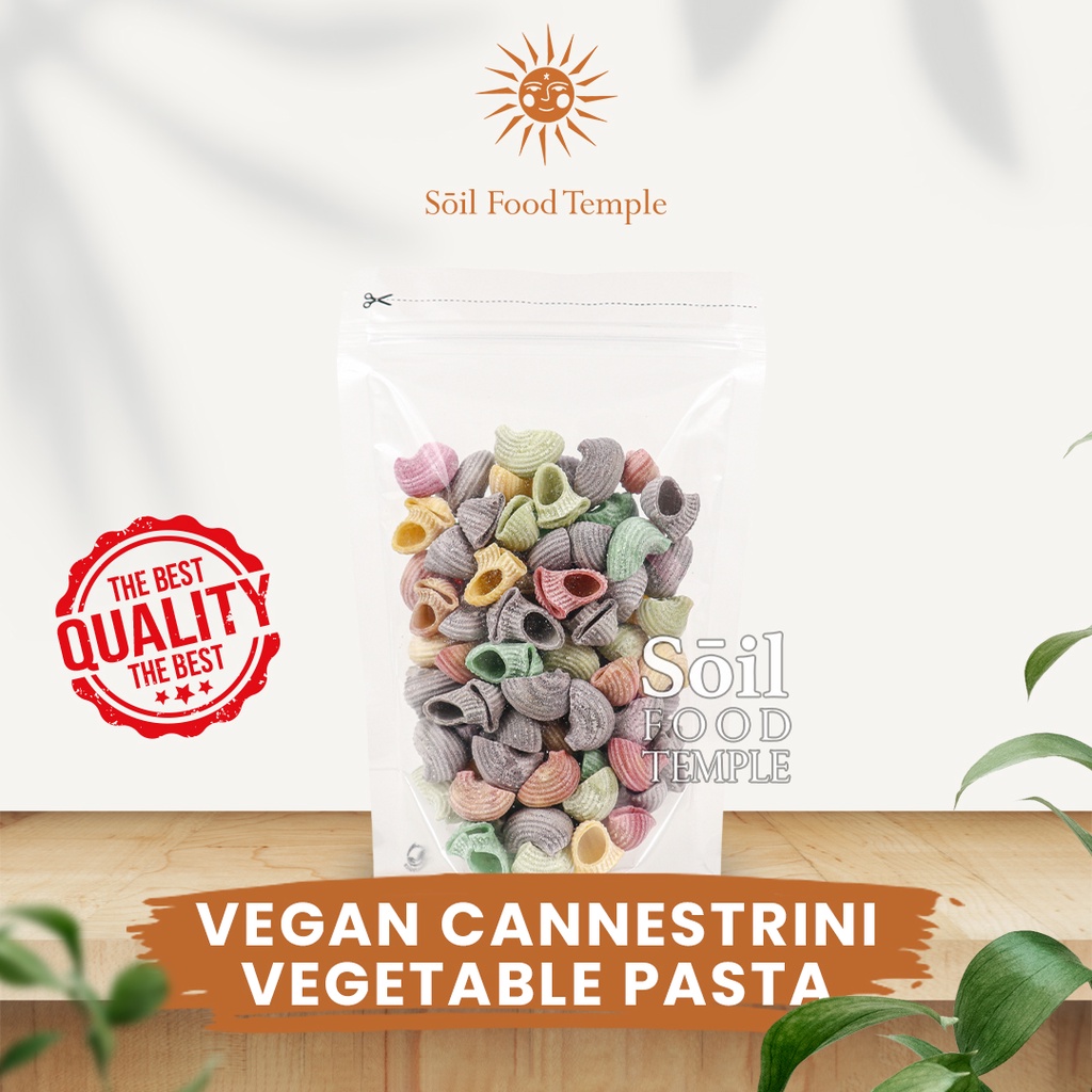 

Vegan Cannestrini Vegetable Pasta Home Made Pasta Sayuran 100gr