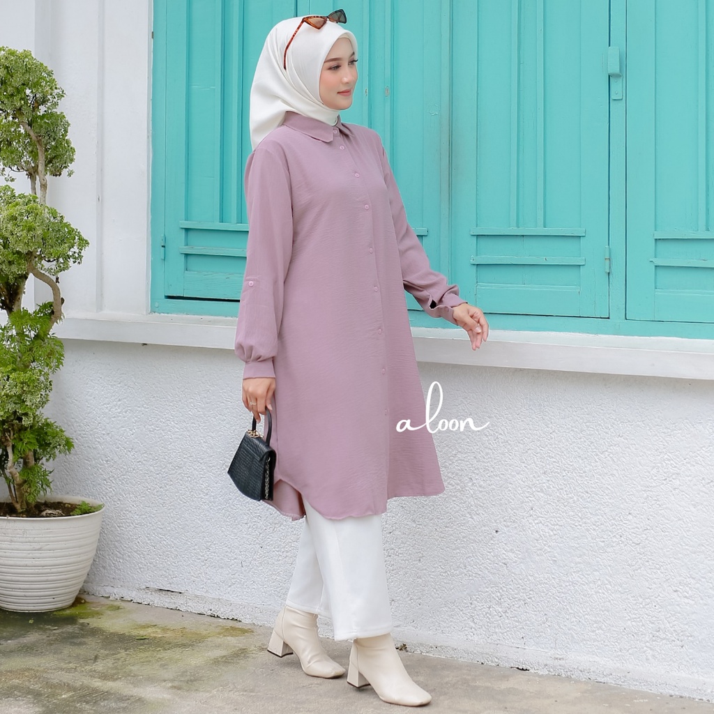 Inara Tunik Crinkle Airflow Busui Friendly – Tunik Wanita Remaja Terbaru