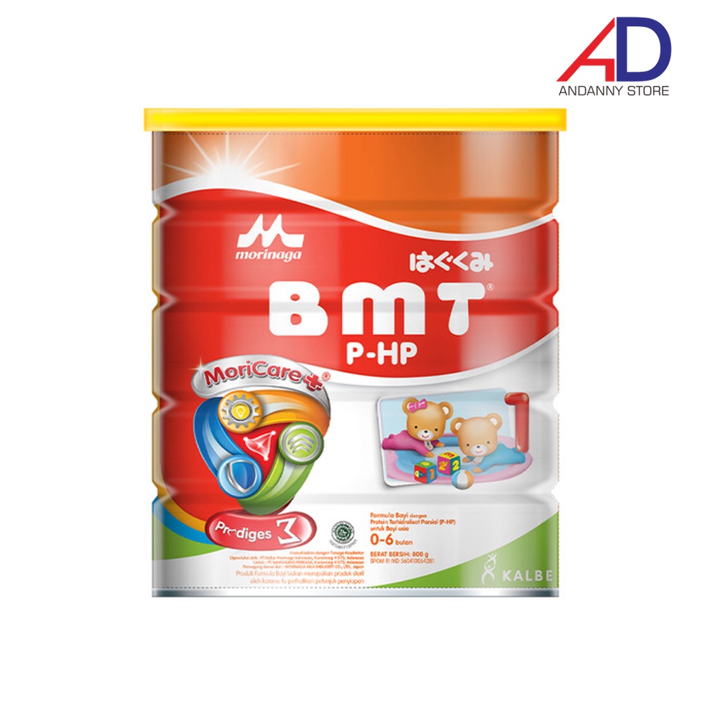 MORINAGA BMT PHP 1 800GR (0-6 BULAN) / SUSU FORMULA MORINAGA P-HP
