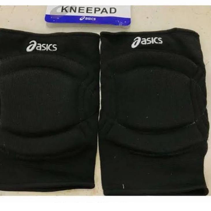 ♨ Kneepad Asics Isi 2 Kneepad Pelindung Lutut Busa Tebal Olahraga Futsal Basket Volly Hoki ➧