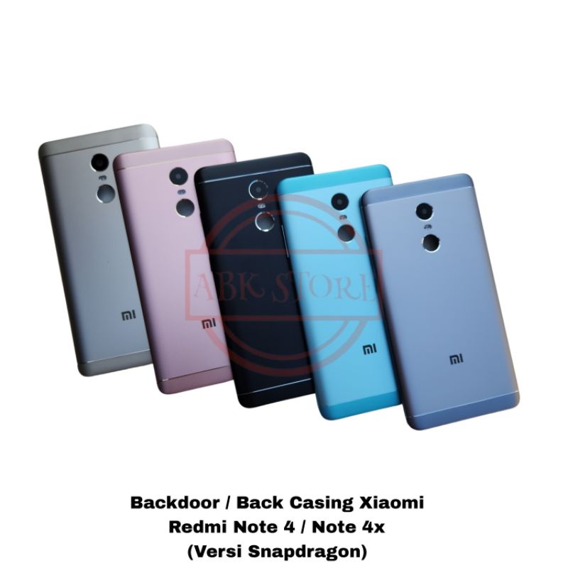 TUTUP BELAKANG BACKDOOR XIAOMI REDMI NOTE 4 / NOTE 4X SNAPDRAGON BACK CASING HOUSING