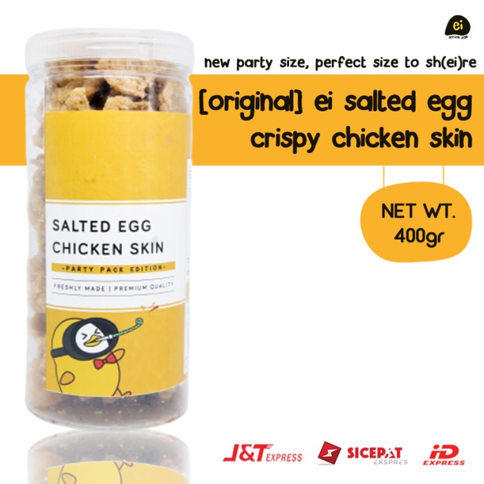 

Terlaris Ei Salted Egg Crispy Chicken Skin Party Pack Edition