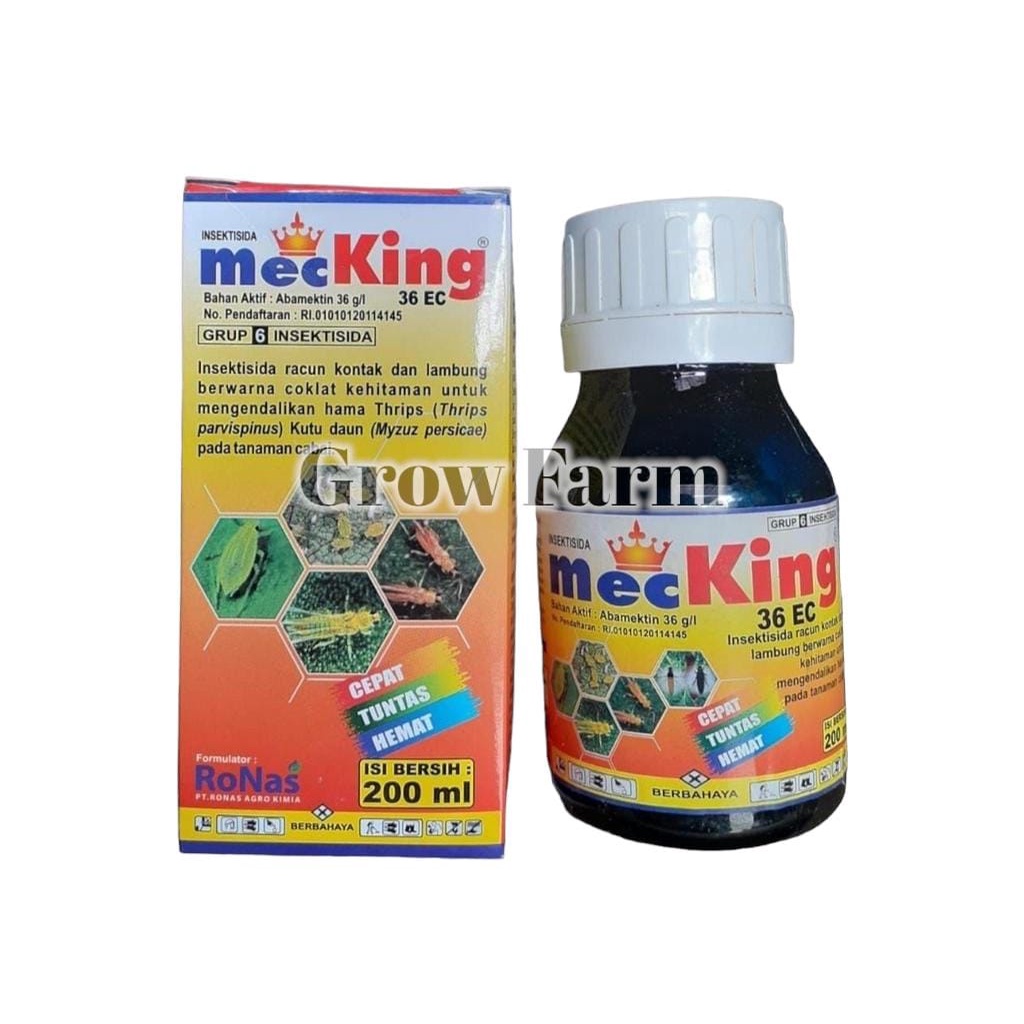 Insektisida MecKing 36EC Isi 200ml Bahan Aktif Abamektin 36 g/l