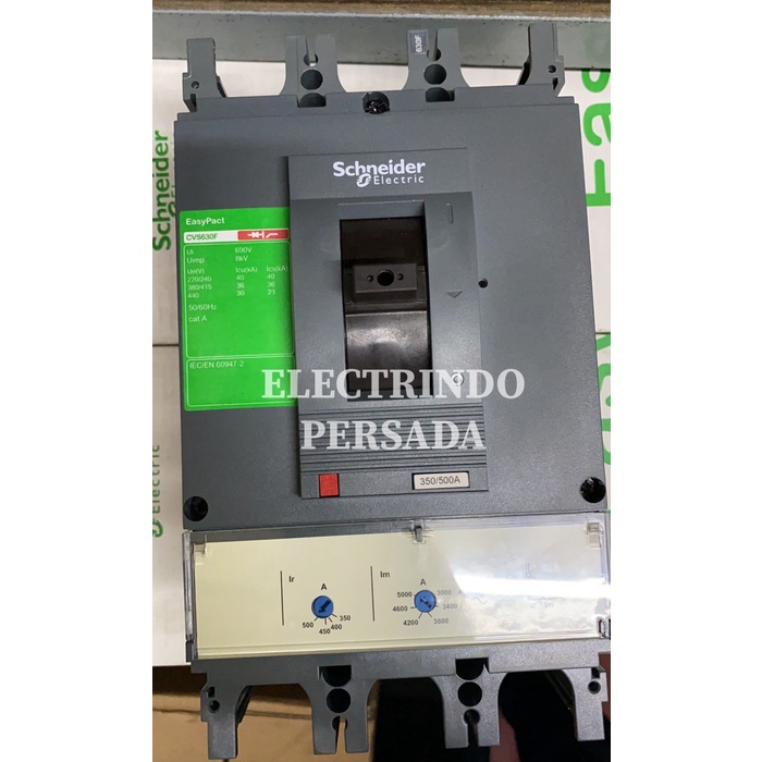 Schneider MCCB CVS630F 500A 3P
