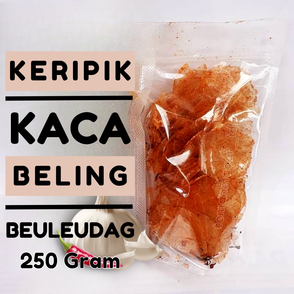 

KERIPIK KACA | KERIPIK BELING | BEULEUDAG | KRIPCA | PEDAS DAUN JERUK | 250 GRAM
