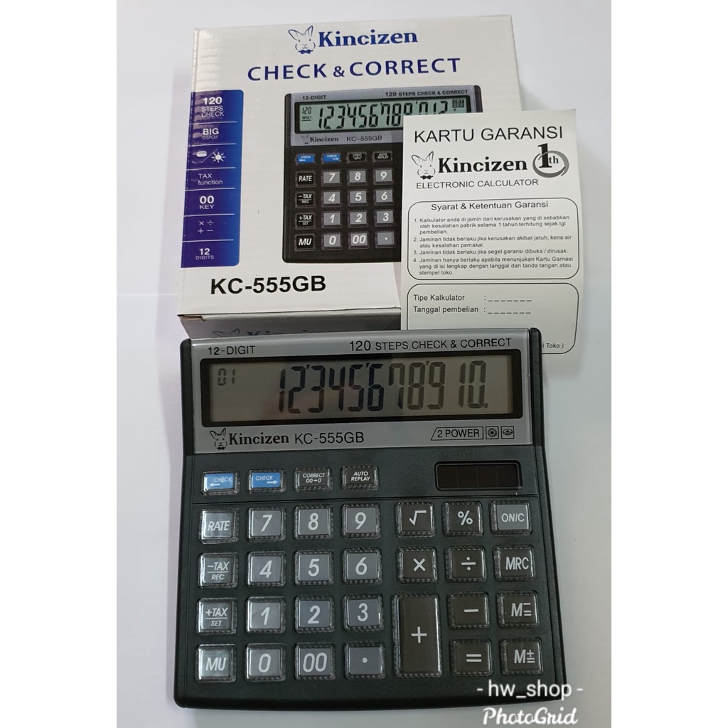 

Kalkulator Kincizen KC 555 GB. kalkulator 12 digit