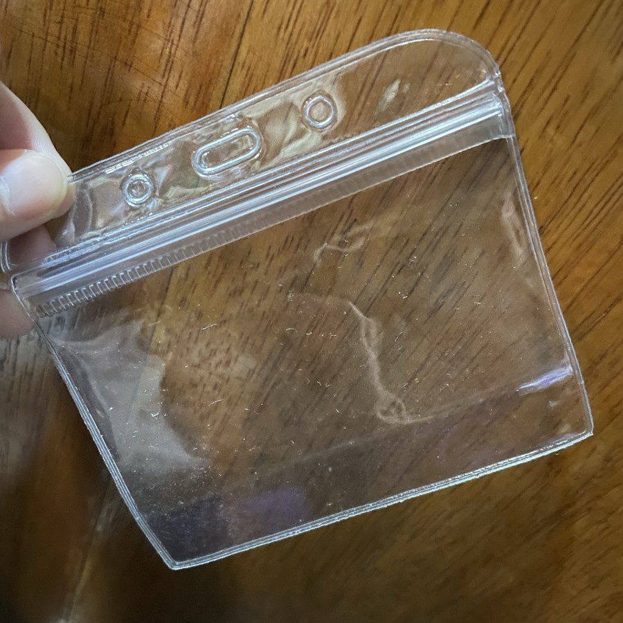 

Plastik Klip Bening ziplock untuk pelindung cover kartu id card