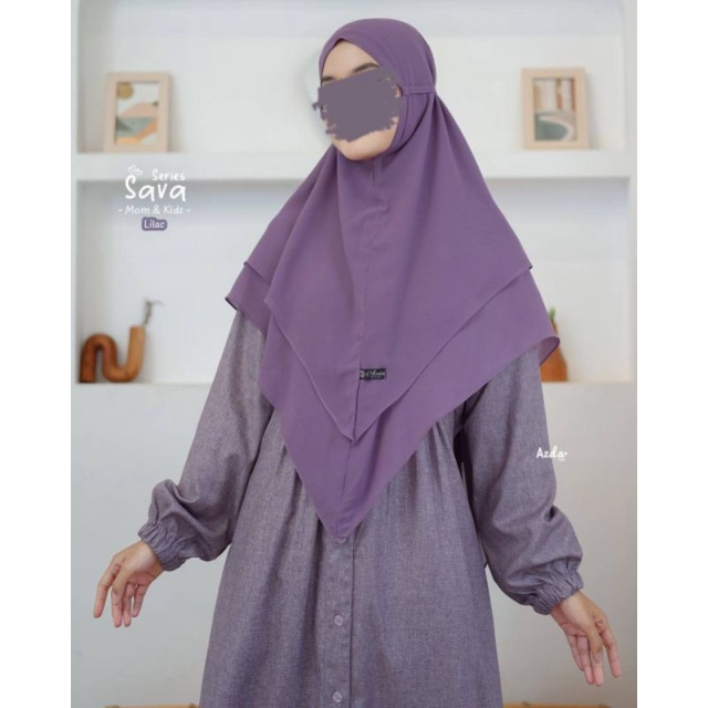 BERGO SAVA DAILY BY AZDA INDONESIA KHIMAR INSTAN TALI 2 LAYER CERUTTY LUXURIOUS PREMIUM POLOS FREE C