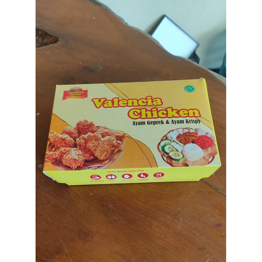 

[Min.1000] Dus Custom Ayam/Geprek/Chiken/Makanan Size 19x12,5x6cm
