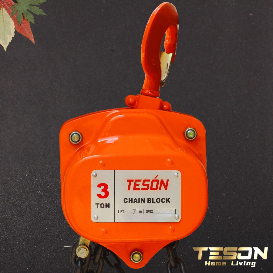 Teson Chain Block 3 Ton x 7 Meter Takel Katrol Hoist Chainblock