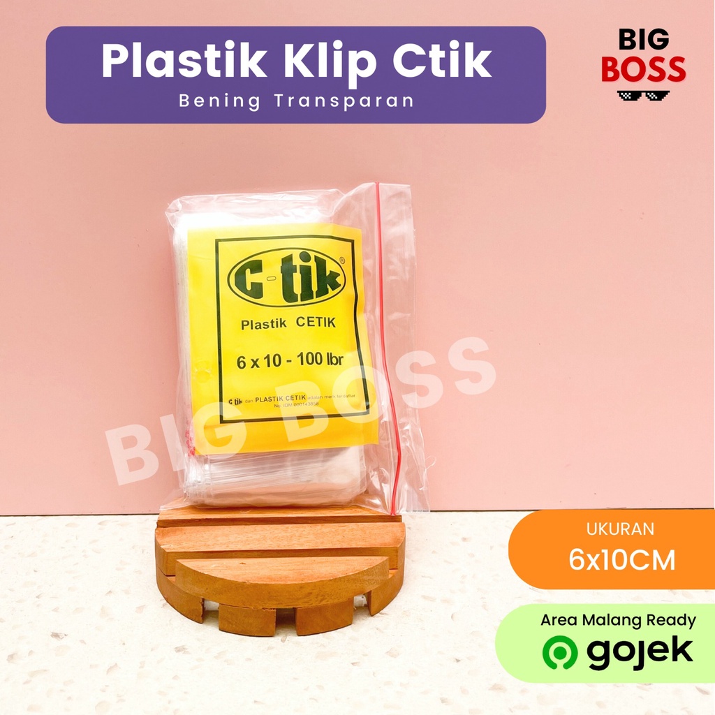 Kantong Plastik Klip Ziplock Bening CTIK