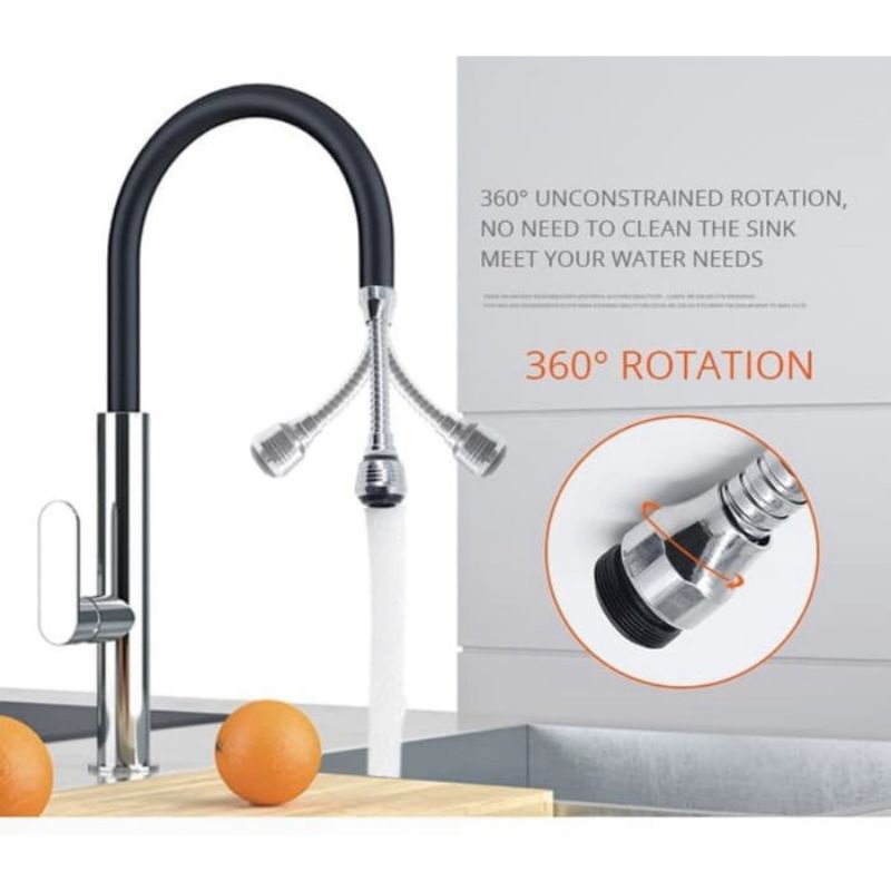 Konektor universal &amp; Kepala Kran Air Turbo Flex Faucet 360 Sprayer Extend Sambungan Keran