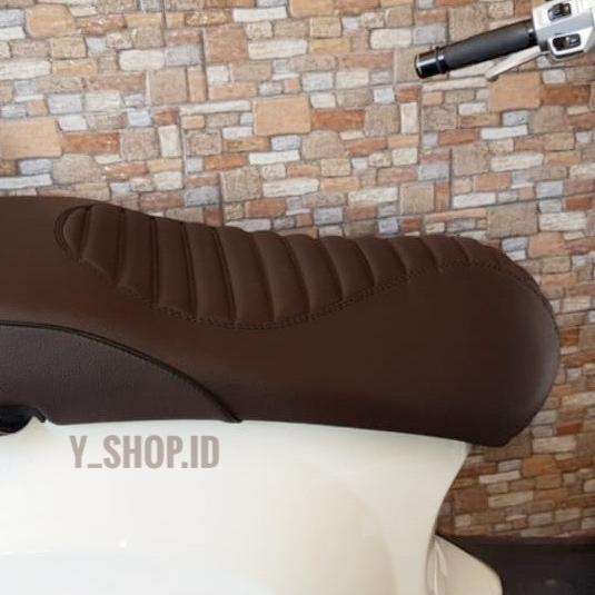 Cover Sarung Jok Motor Coklat MBtech Vespa Sprint Gts Lx S Primavera