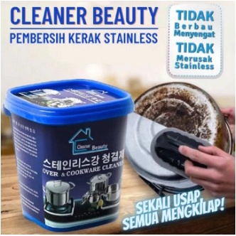 Pembersih Kerak Wajan Panci Berkarat Gosong Menghitam Berbentuk Cream Krim Super Cling Stainless Steel Pengkilap Untuk Perabotan