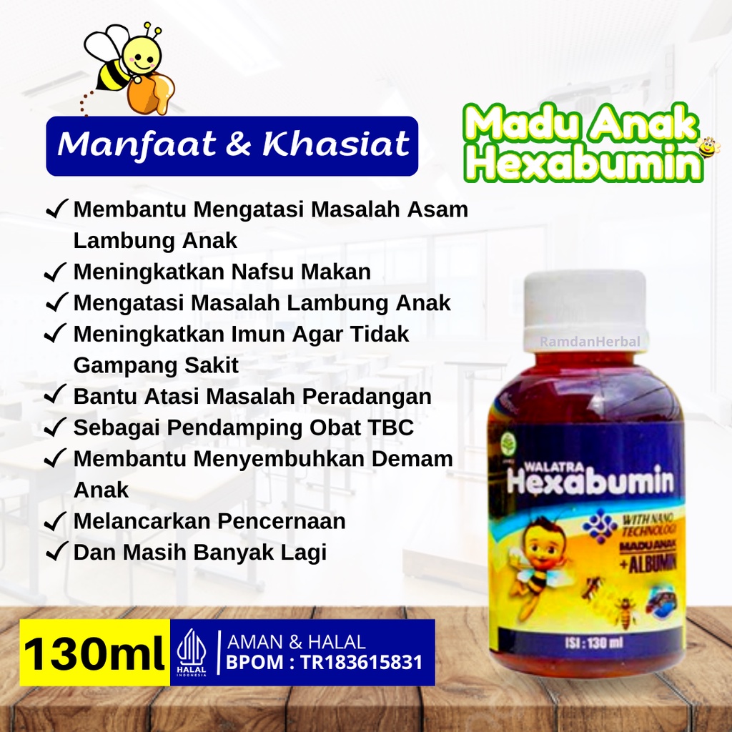 Obat Khusus Asam Lambung Untuk Anak_Maag Anak_Gerd Anak_Infeksi Lambung Anak_Hexabumin ORIGINAL BPOM