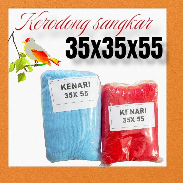 [KODE 77]  kerodong krodong 35X35X55 sangkar burung kenari kotak