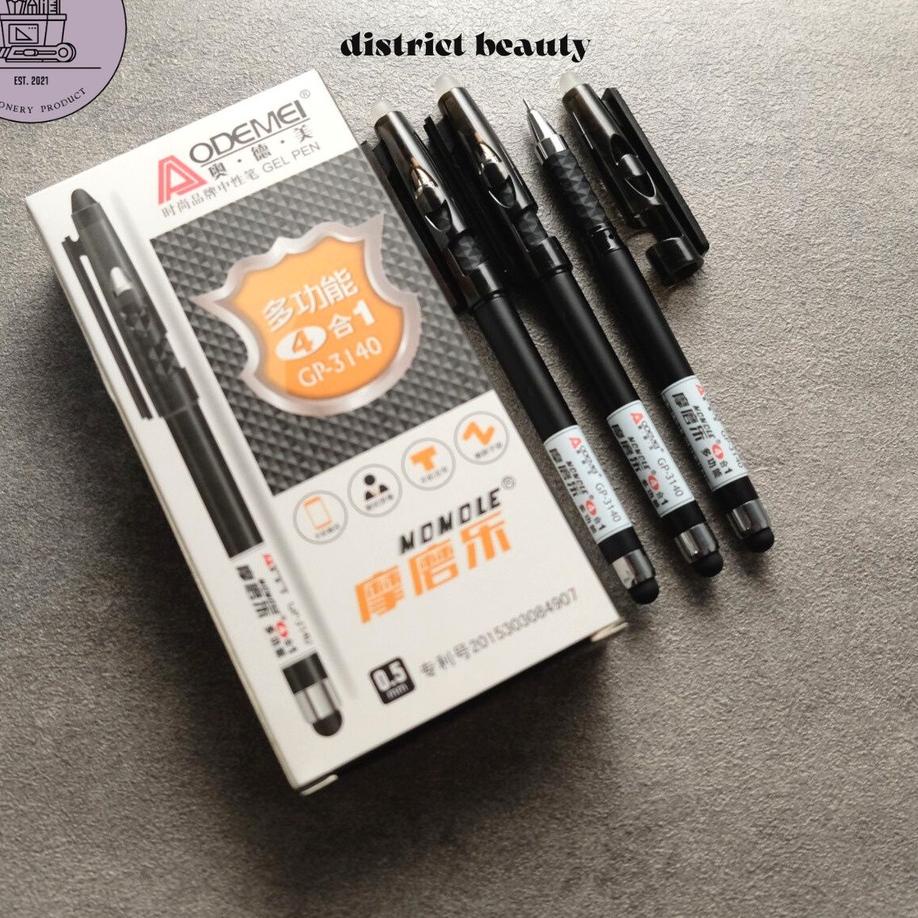 

12.12 Brand PULPEN HAPUS MULTIFUNGSI ERASABLE PEN HITAM GEL 4 IN 1 PAKET ISI 5 PCS serbuuu !