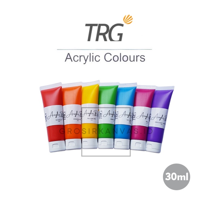 

Grosir TRG Acrylic Colour Set 30 ml - Cat Akrilik Kanvas Lukis Canvas Paint Acrylic Color 30ml