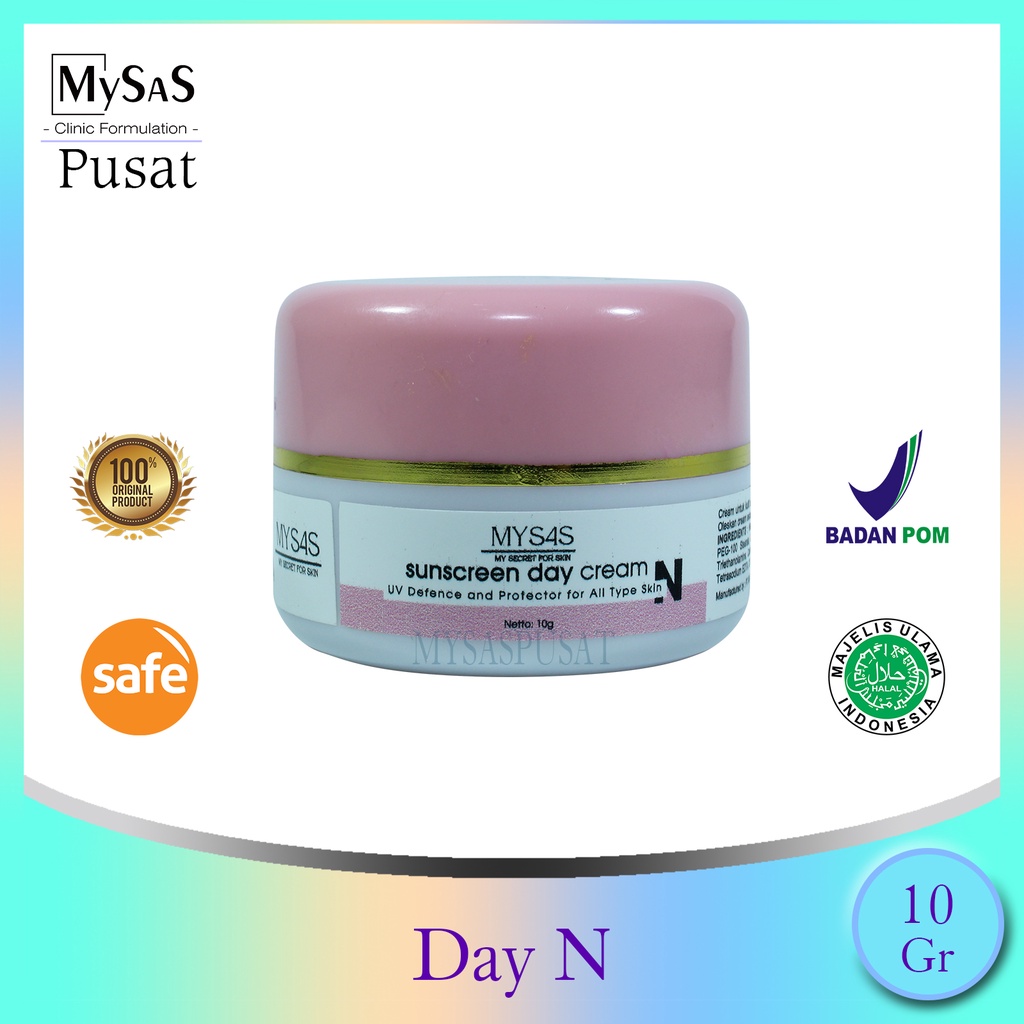 Mysas skincare Day Cream N / mysas ecer murah cream pagi kulit normal dan kering