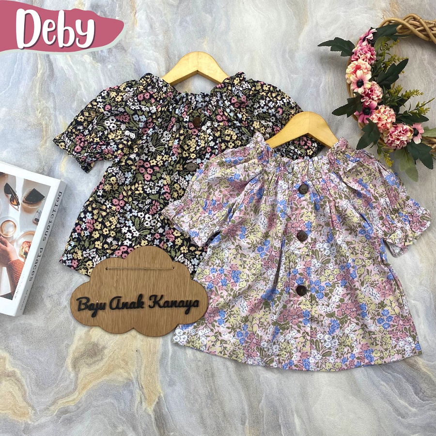 2-4TH ATASAN ANAK PEREMPUAN DEBY BLOUSE ANAK PEREMPUAN ATASAN RAYON ANAK