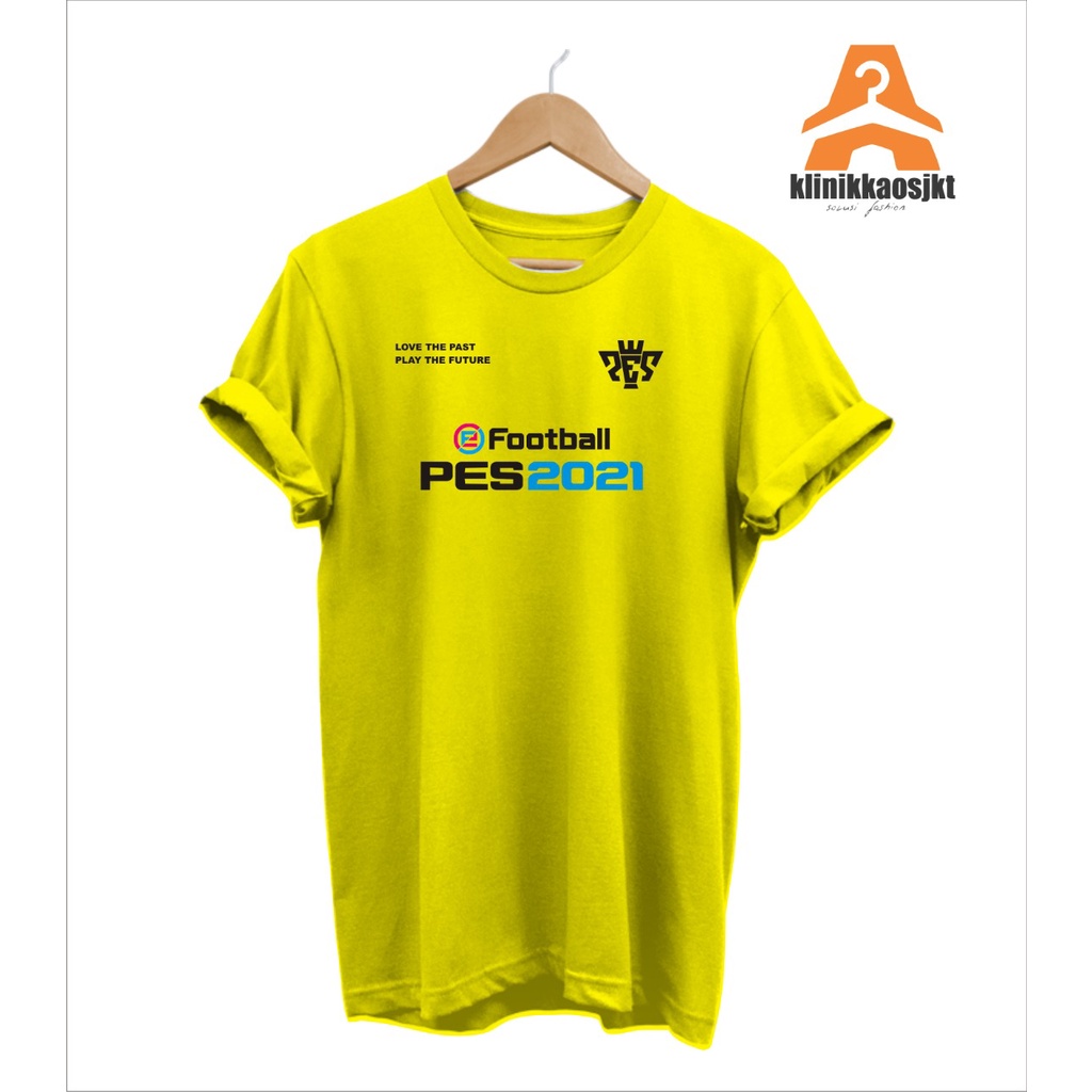 BAJU - KAOS SUVENIR FOOTBALL PES2021 TANPA LABEL UNTUK OLEH-OLEH - TSHIRT FOOTBALL PES2021 SOUVENIR
