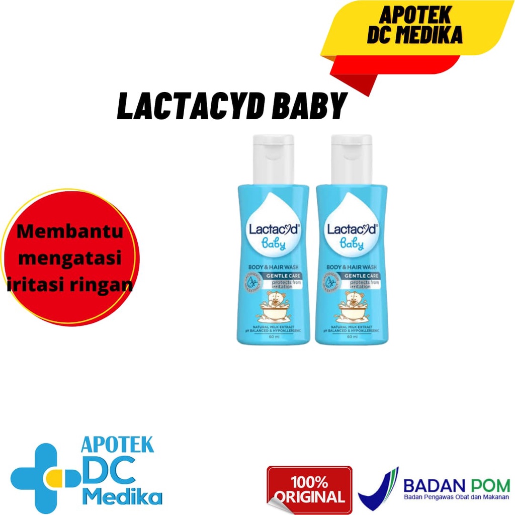 LACTACYD BABY 60ML/IRITASI RINGAN/BAYI/ANAK