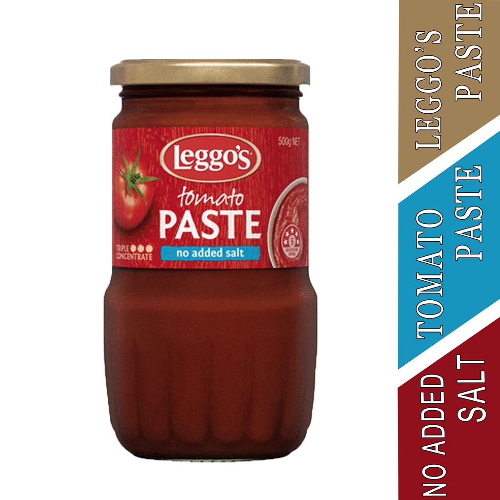 

LEGGOS TOMATO PASTE NO ADDED SALT 500g