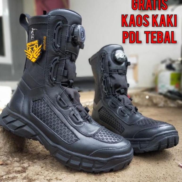 TERLARIS SEPATU PDL TALI PUTAR BROTHER SARANG TAWON KULIT ASLI SEPATU PDL DINAS TNI POLRI SECURITY S