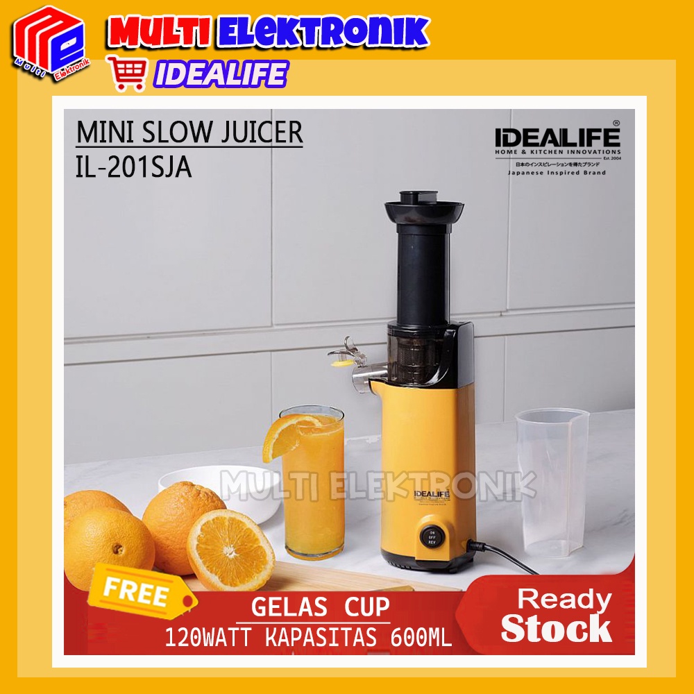 Idealife Mini Electric Slow Juicer IL-201SJA / IL 201SJA / IL201SJA - Juicer Buah dan Sayur