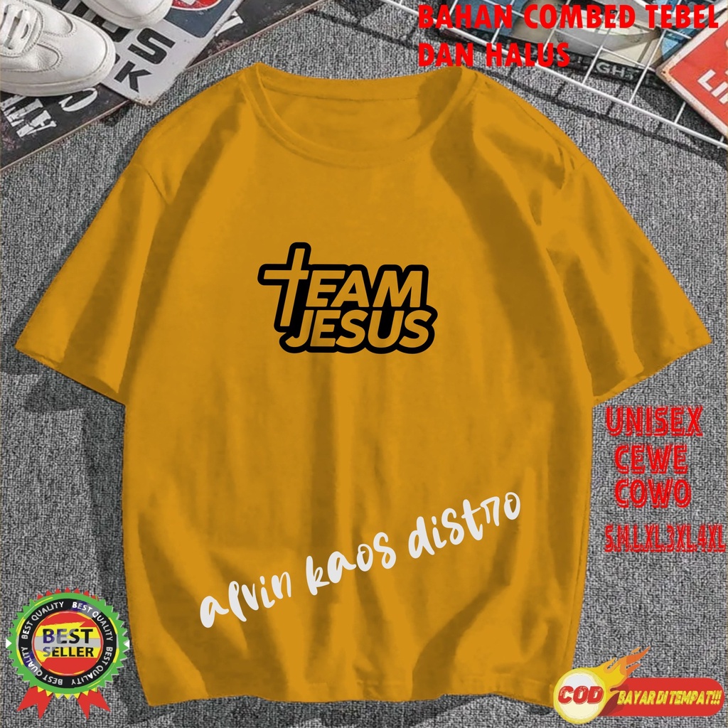 APPS TEAM JESUS Kaos Pria Distro Hits 2023 Kaos Murah Kaos Kaos Pria Dan Wanita Kaos Rohani Kristen