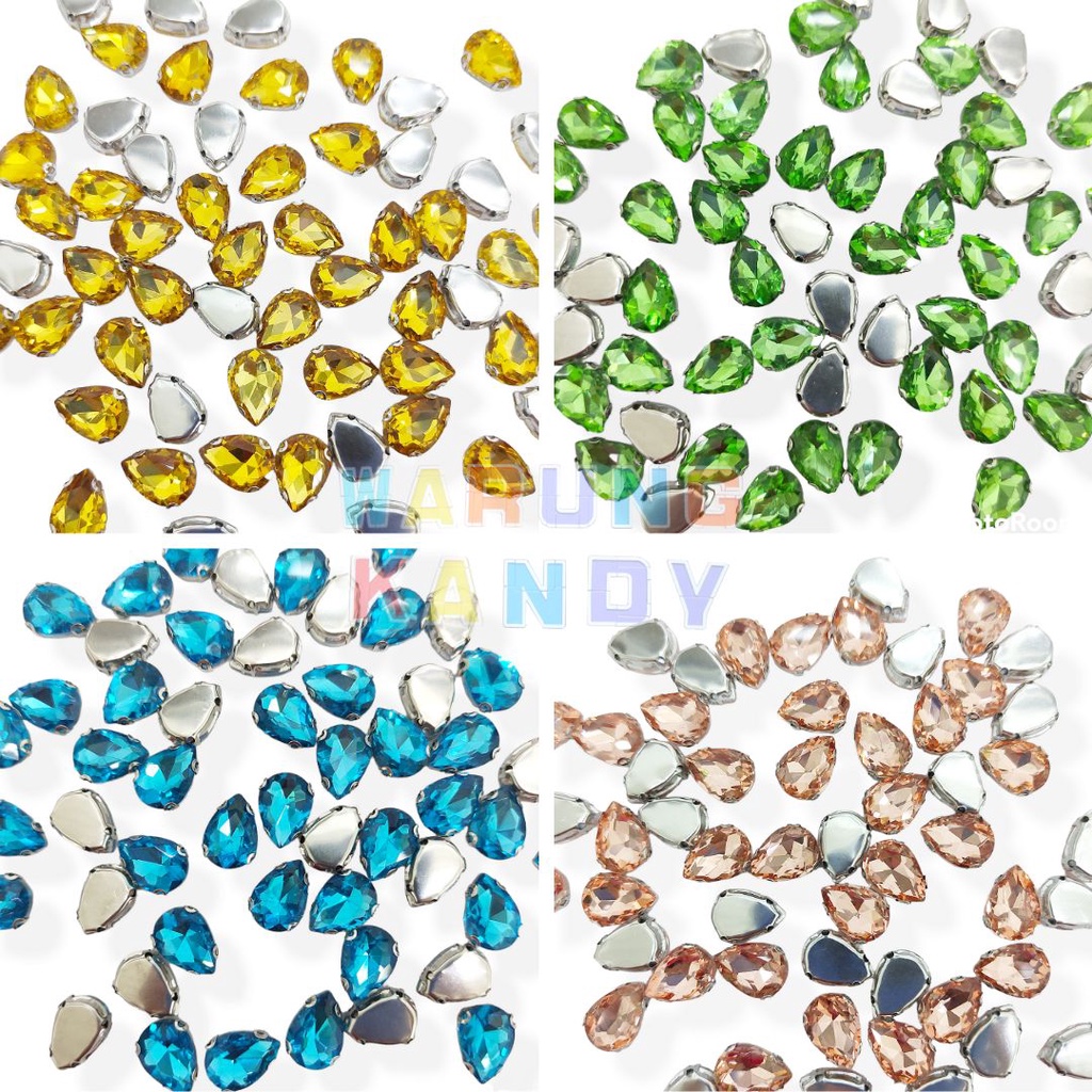 Diamon Jahit Cangkang Tetes 10X14 Warna Grade A - DUS