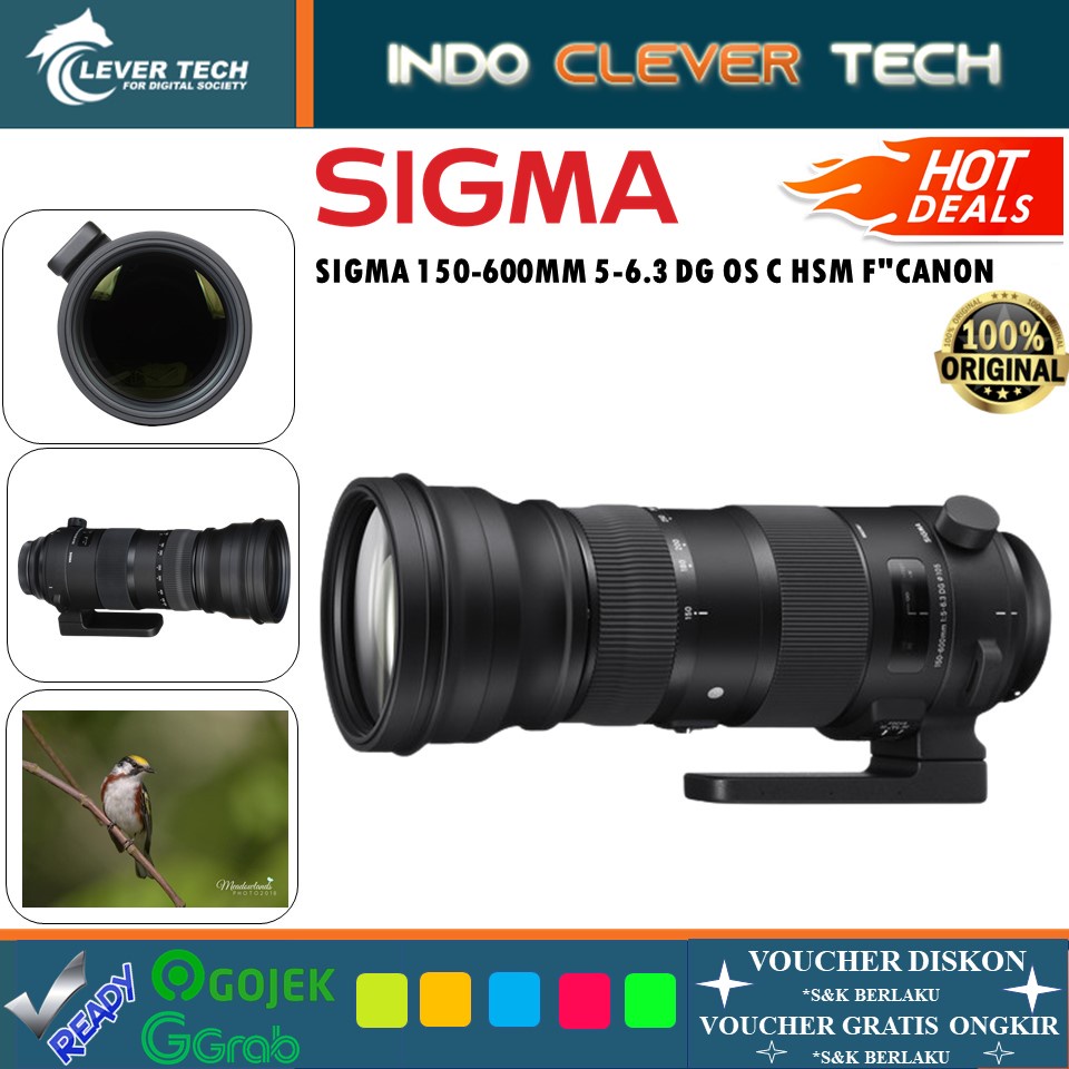 Sigma 150-600mm f/5-6.3 DG OS HSM Lens for Canon EF