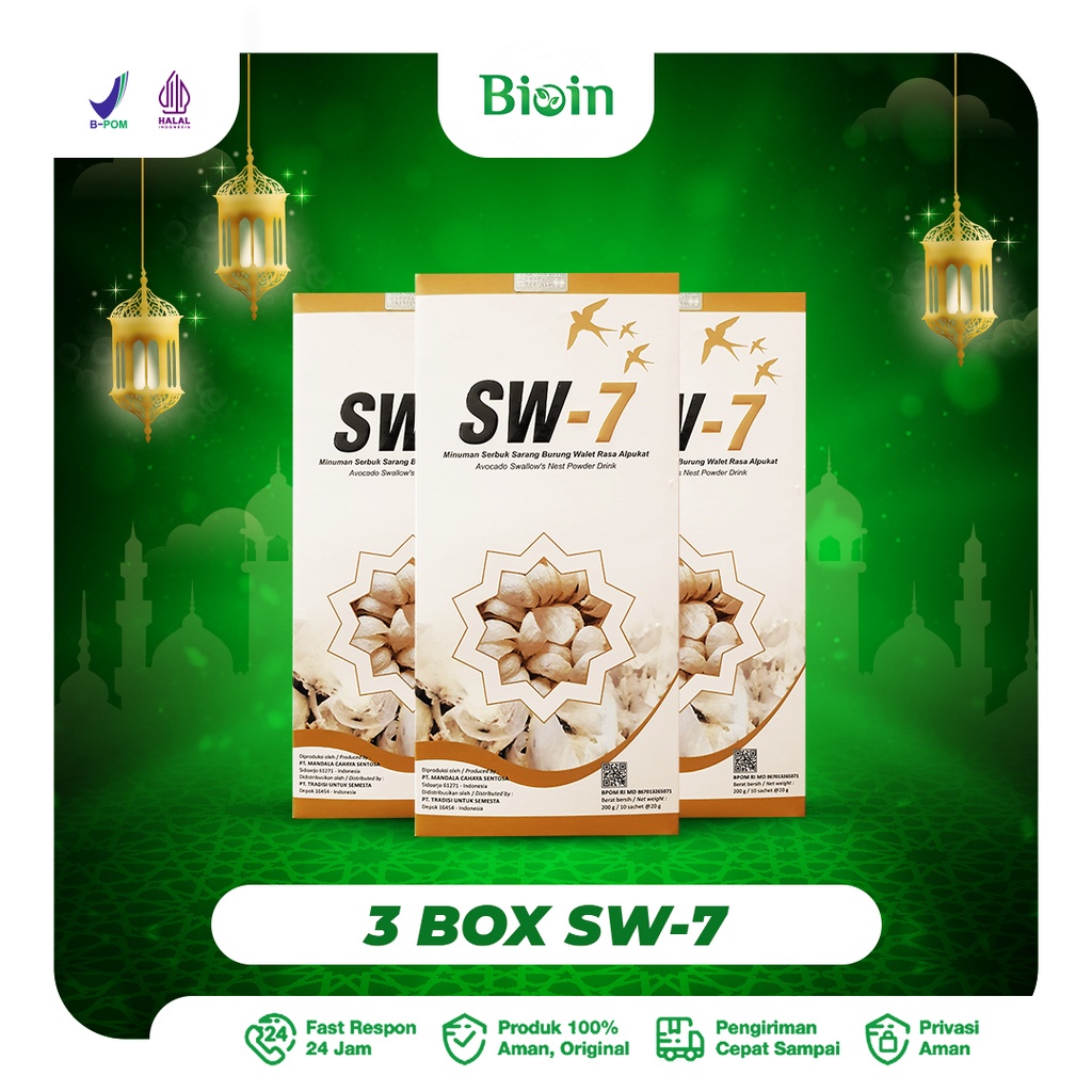 SW - 7  (3 Box) - Sarang Burung Walet