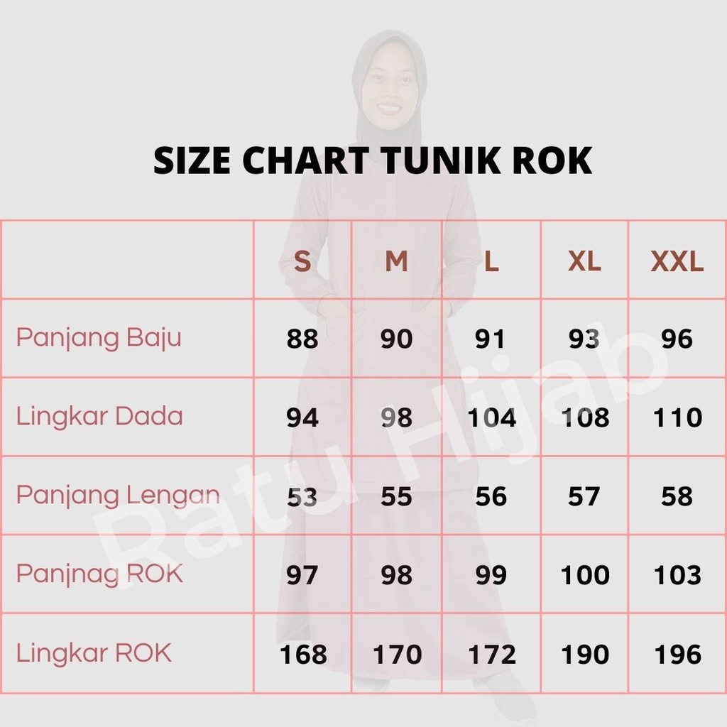 Baju OK TUNIK ROK Lengan panjang karet