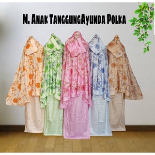 New! Mukena 9-13Tahun Motif Ayunda Polka | Bahan Rayon Adem