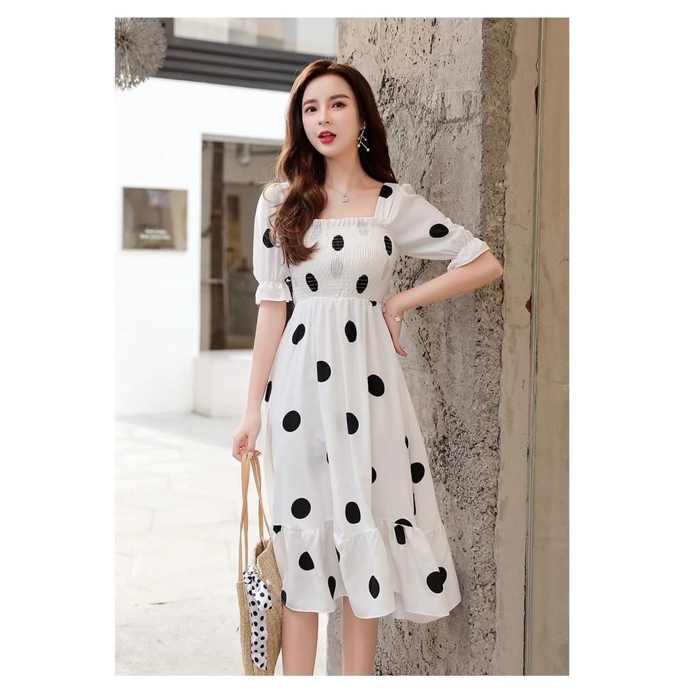PALING LARIS Polka Doll Dress Import 1470 3M