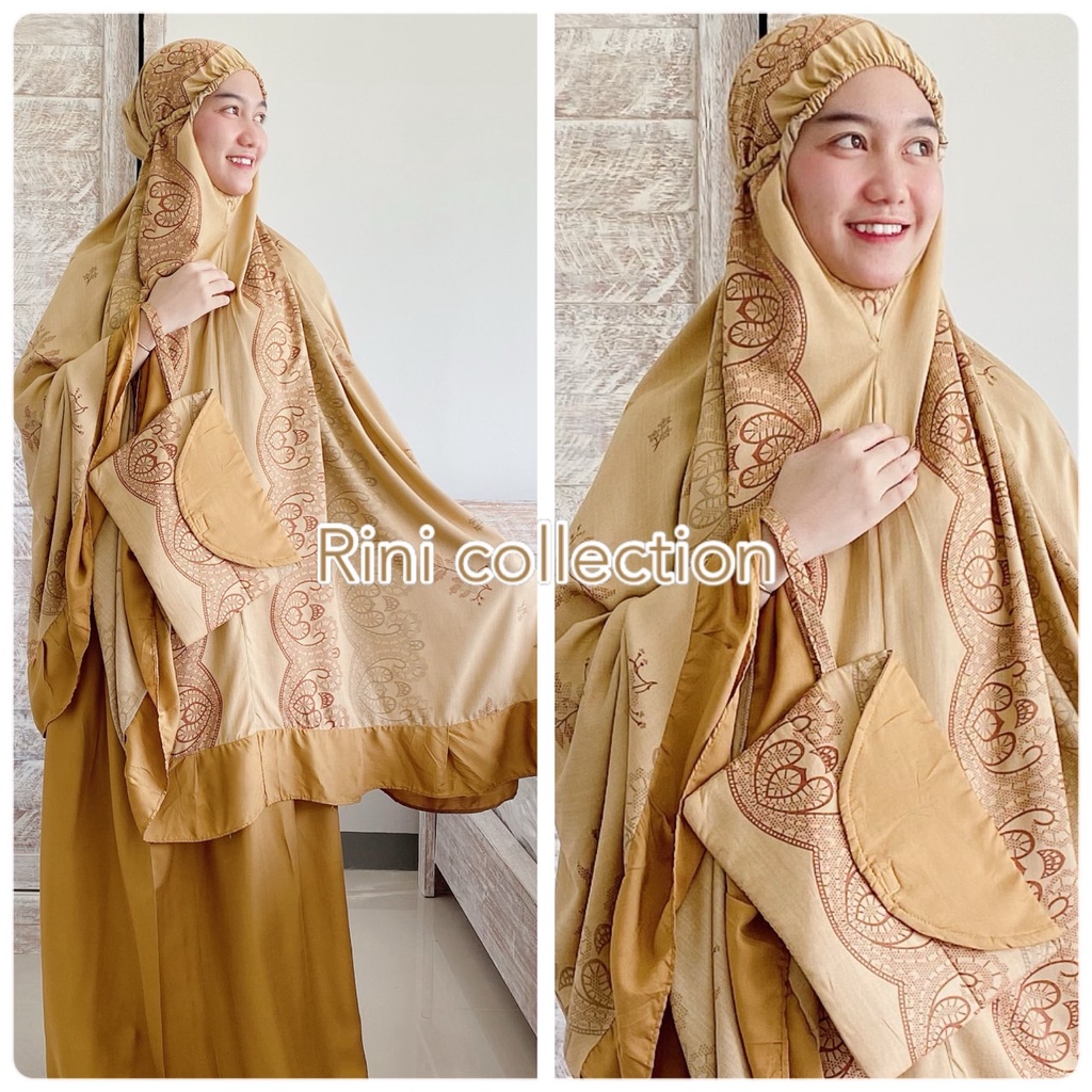 Mukena Bali Jumbo Motif Mahkota