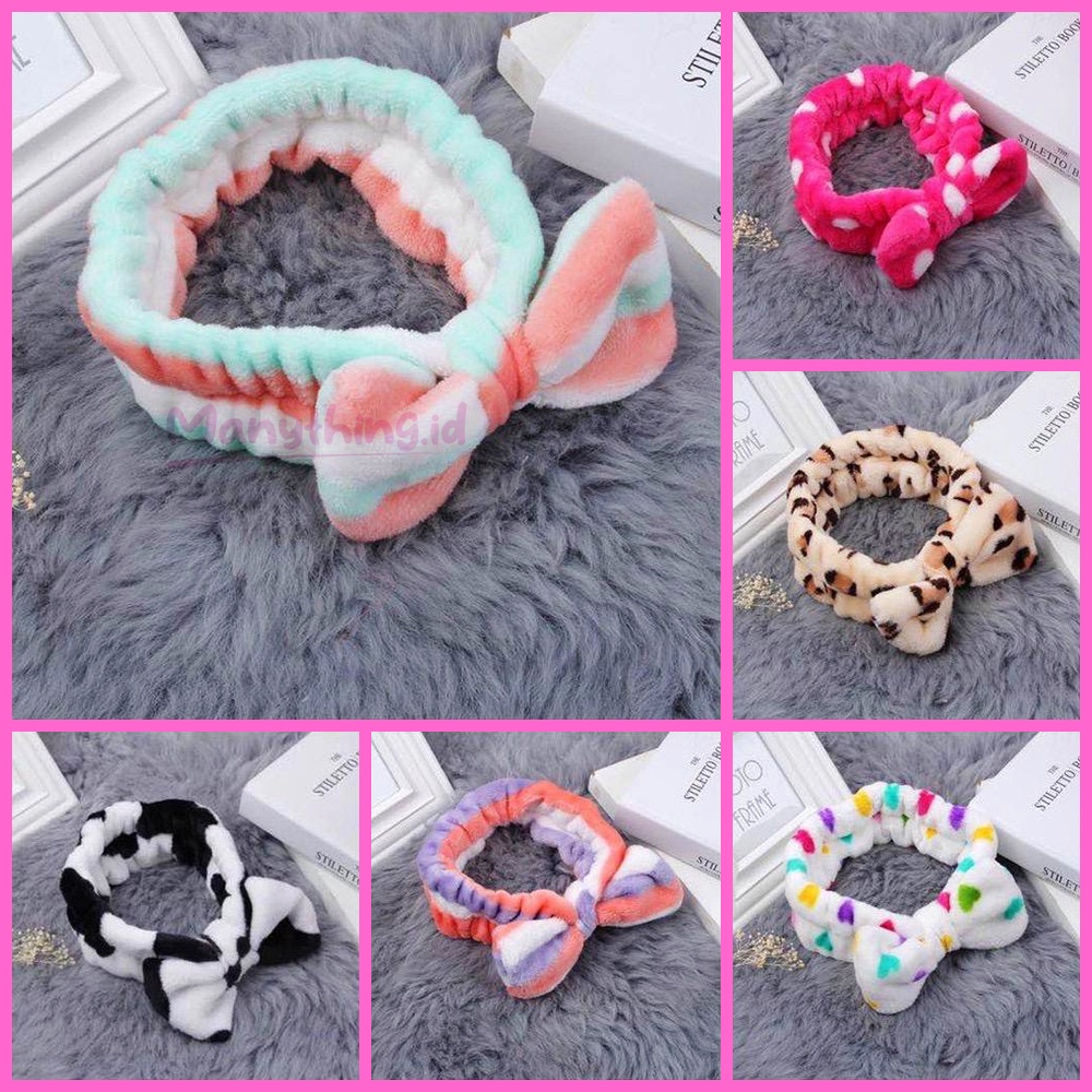 Bandana Bando Handuk Korea / Headband Korean Style / Bando Bandana Lucu