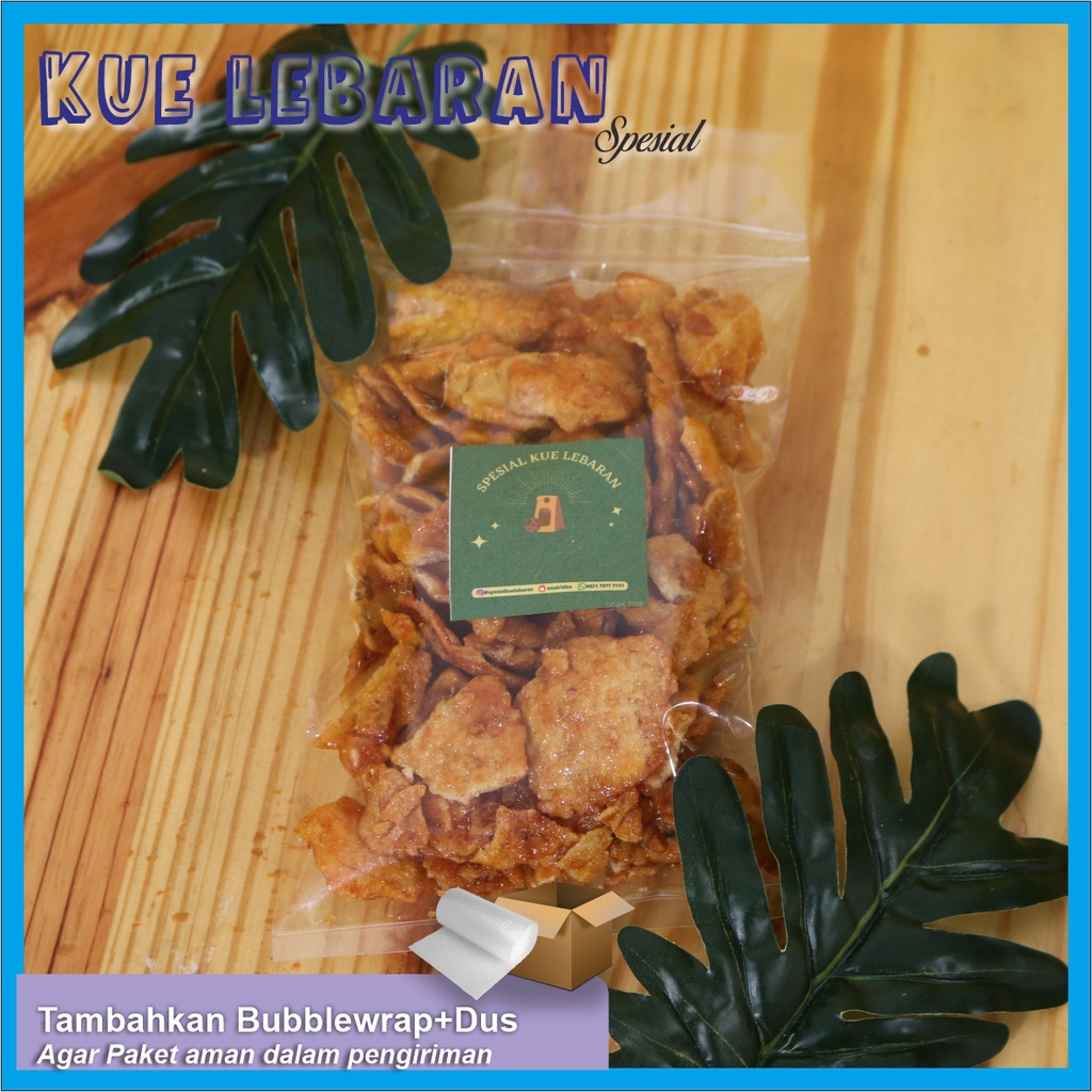 

Emping pedas manis Kemasan 250gr Ukuran besar dan Lebar - Spesial Kue Lebaran