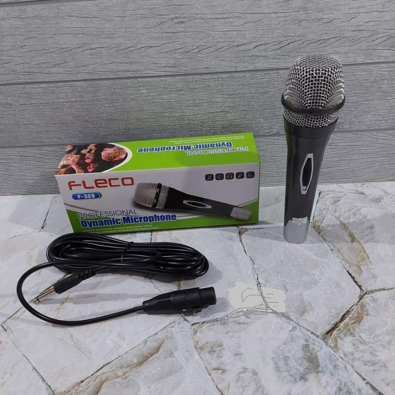 MIK KABEL FLECO F-328 MIK KARAOKE FLECO MIC KABEL FLECO