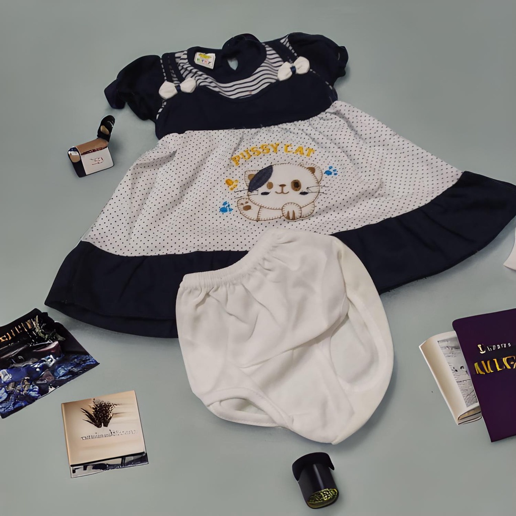 Setelan Baju Bayi Perempuan | Pakaian Anak Perempuan | Dress Baju Bayi || Celana Karet Model Renda