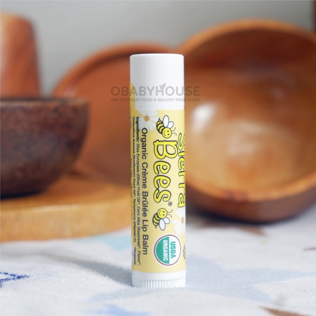 Sierra Bees Organic Honey Lip Balm 1 Pcs - Crème Brûlée